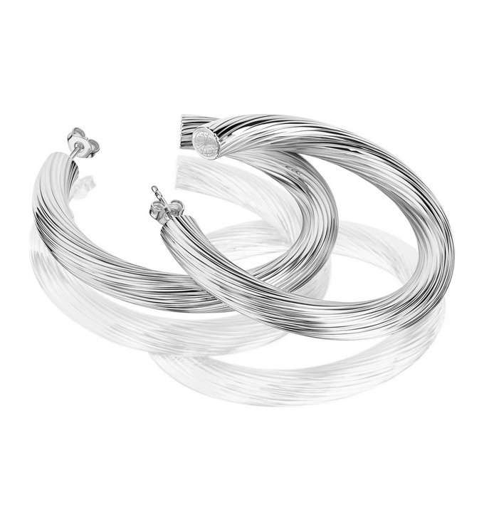 Grosse Jewels Creolen Silber Casablanca