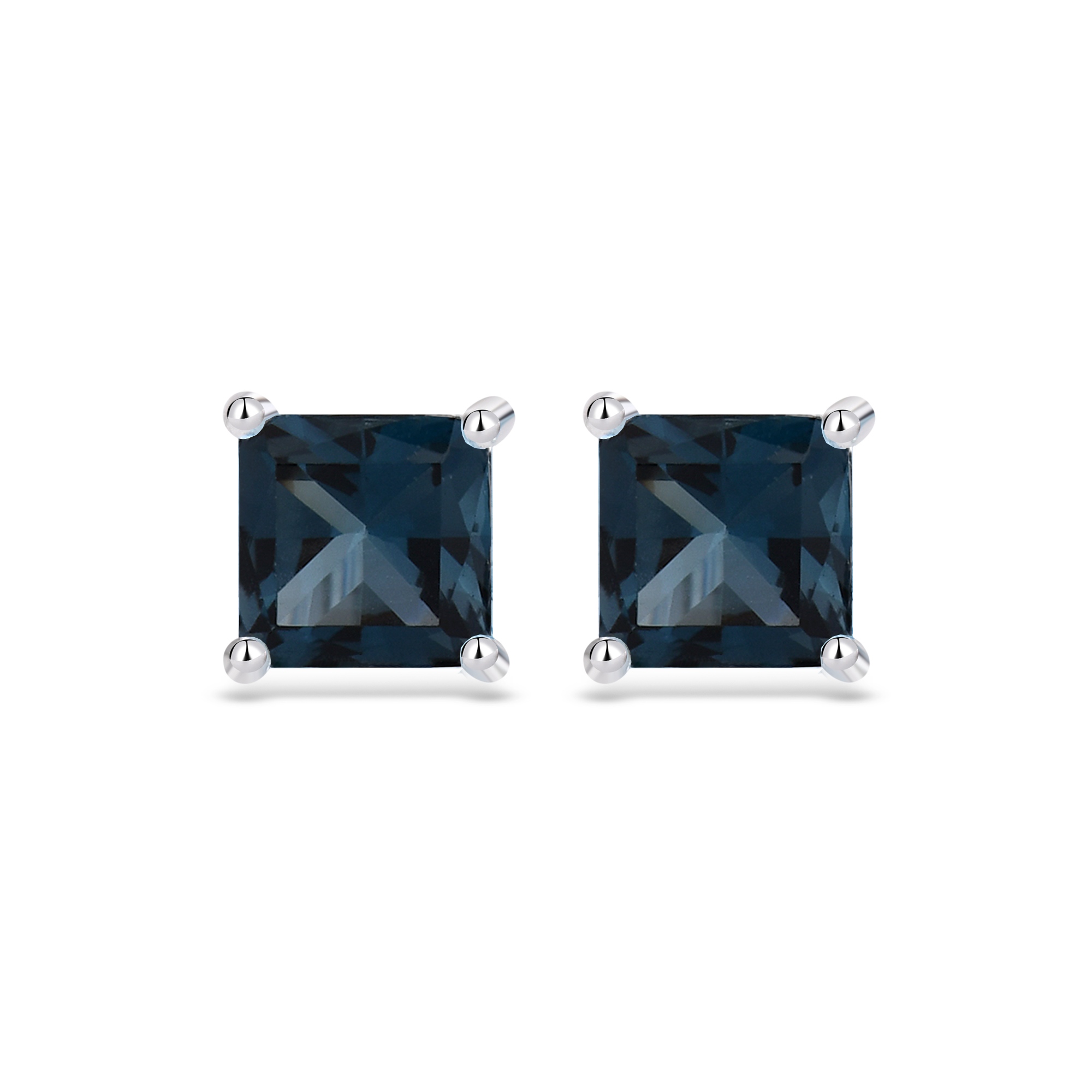 Fritsch Ohrstecker Silber Topas London blue