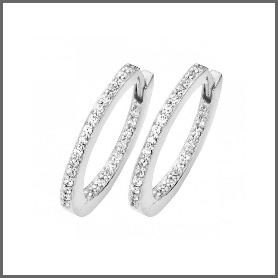 Spirit Icons Schmuck Creolen Silber Zirkonia